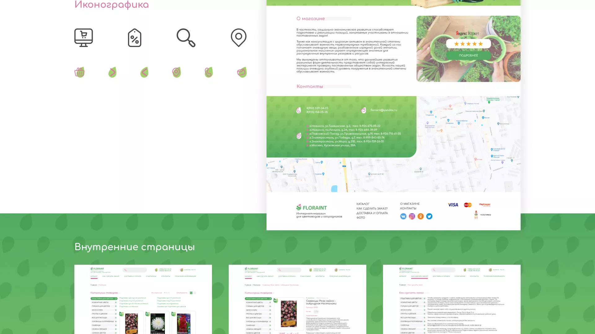 Создание логотипа и интернет-магазина «FLORAINT» в Магнитогорске