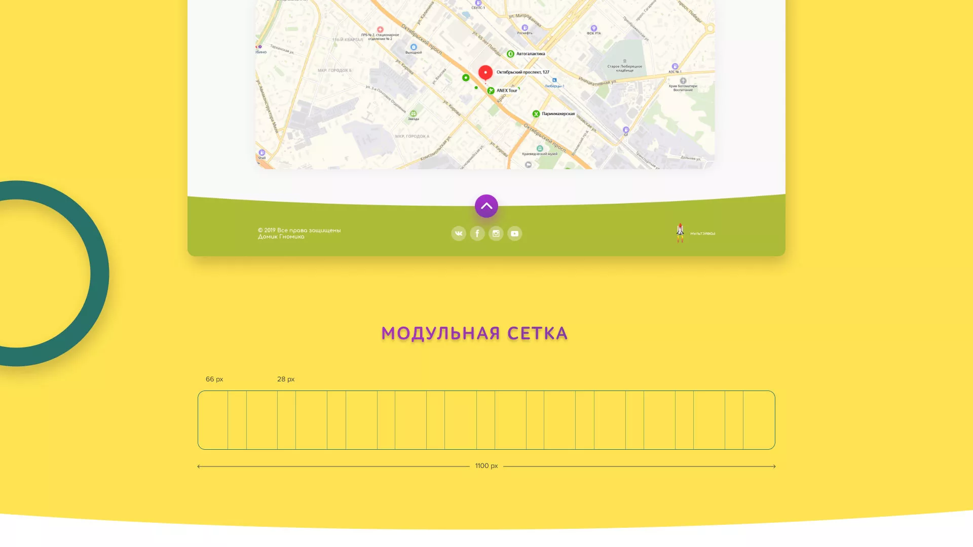 Разработка сайта детского активити-клуба «Домик гномика» в Магнитогорске