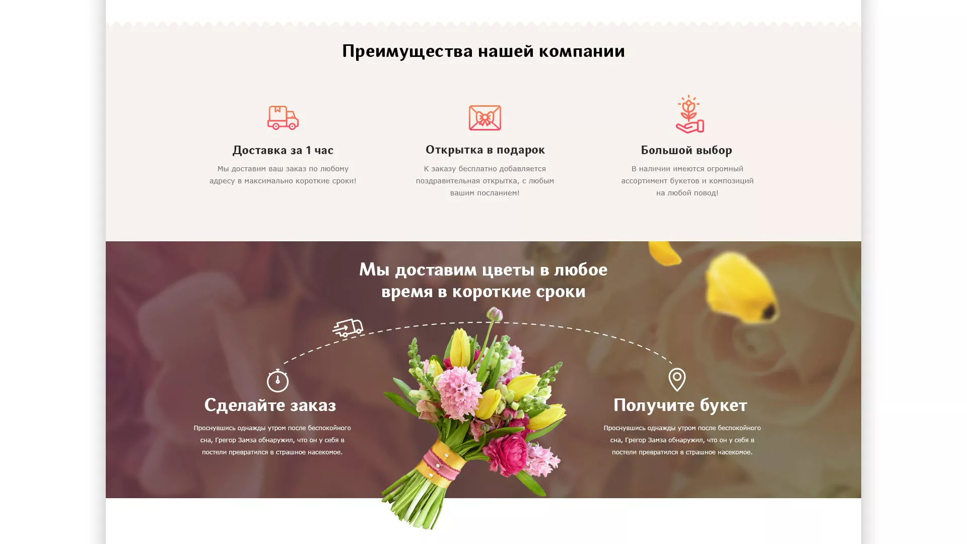 Создание интернет-магазина «Букет-онлайн» по цветам в Магнитогорске