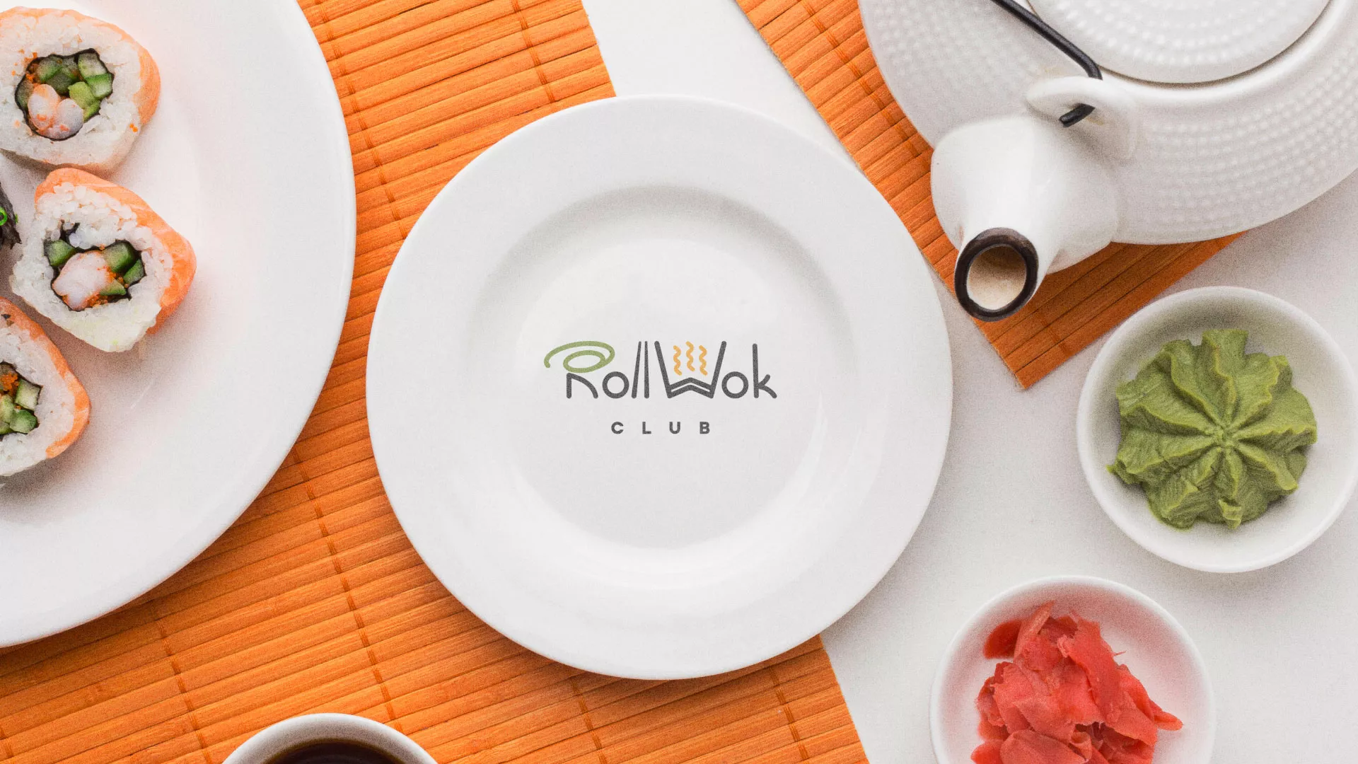 Разработка логотипа и фирменного стиля в Магнитогорске для суши-бара «Roll Wok Club» Разработка логотипа и фирменного стиля в Магнитогорске для суши-бара «Roll Wok Club»